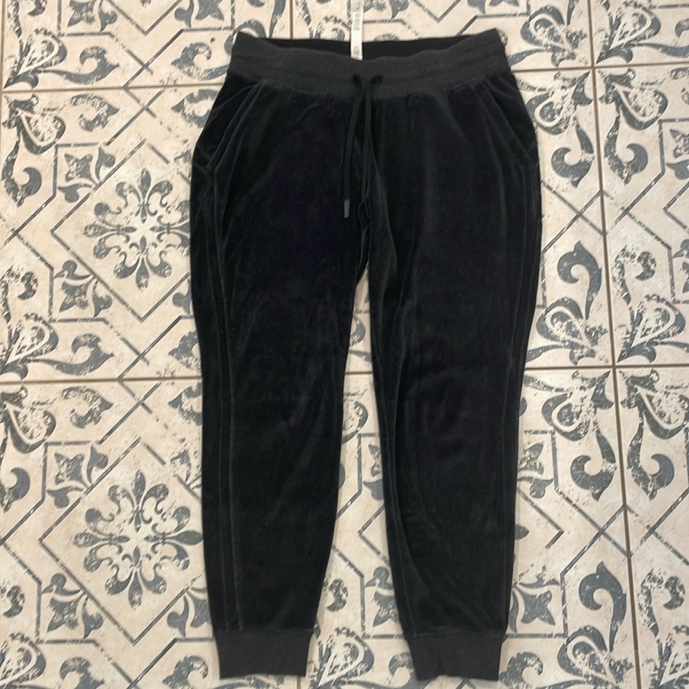 Lululemon Velour Charcoal Gray Joggers